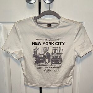 New York City Graphic Crop Top